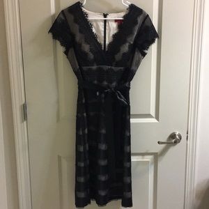 JS Collections Black Formal Dress